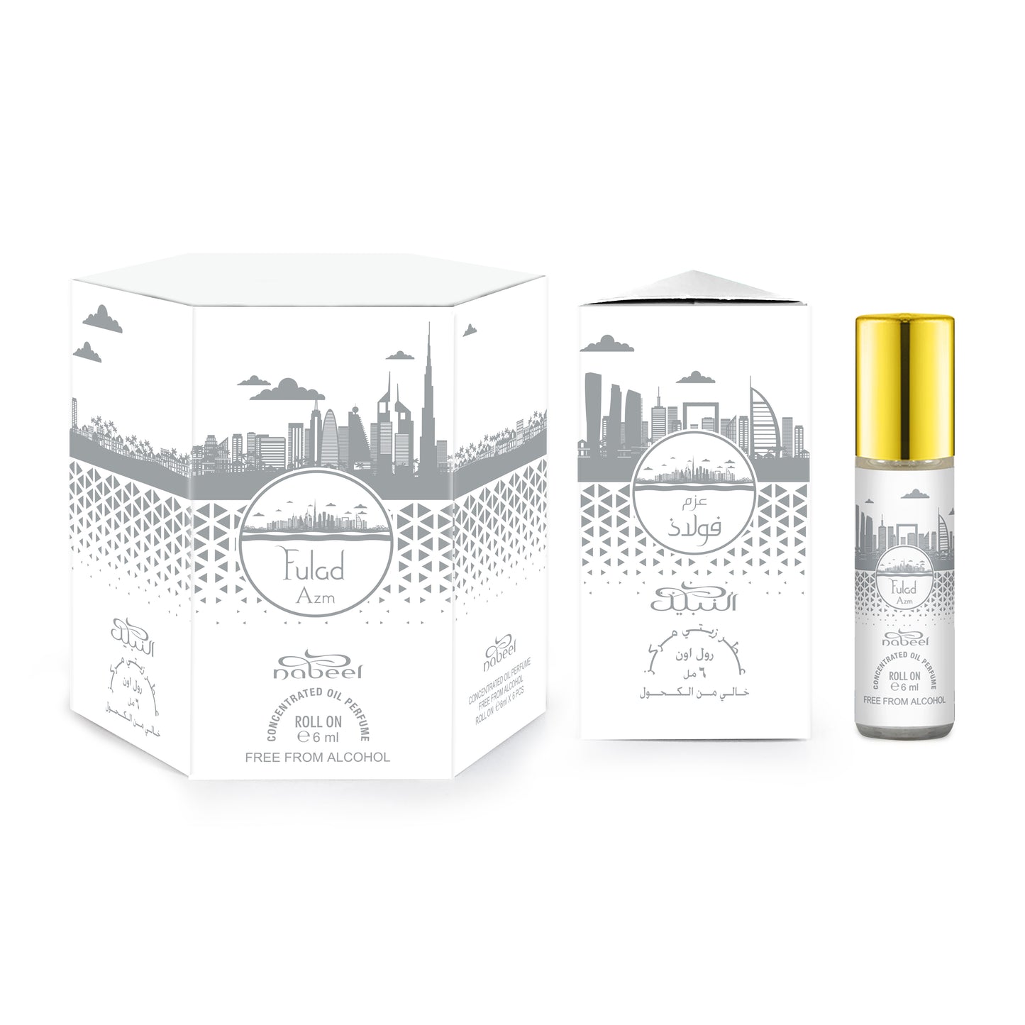 Nabeel Attar Fulad Azm 6mL Roll On