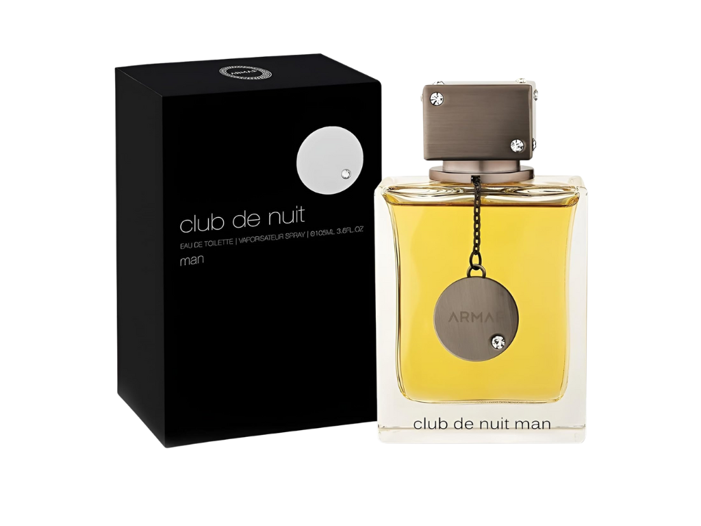 Armaf Club de Nuit men's perfume bottle and packaging on a white background