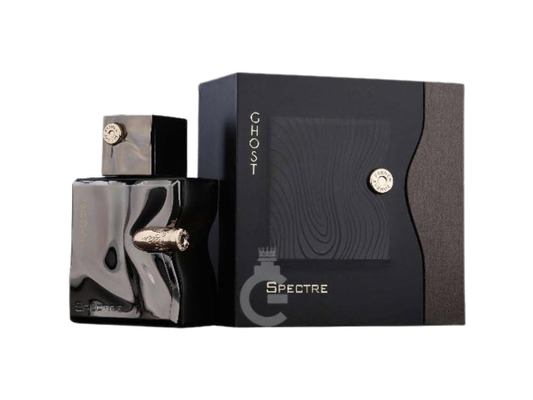 Spectre Ghost by French Avenue Eau de Parfum 80 mL bottle and luxury black gift box with gold accents – Amani Manor