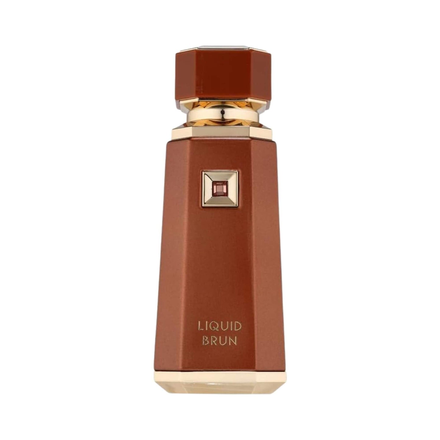 French Avenue Liquid Brun bottle on a white background. Amani Manor