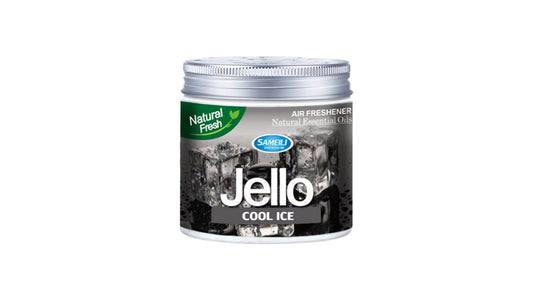 Jello Cool Ice air freshener canister on a white background