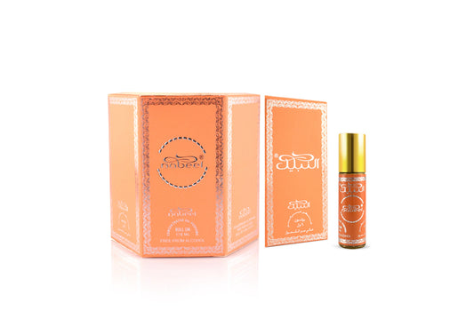 Nabeel Attar Nabeel 6mL roll on fragrance oil with packaging. Amani Manor