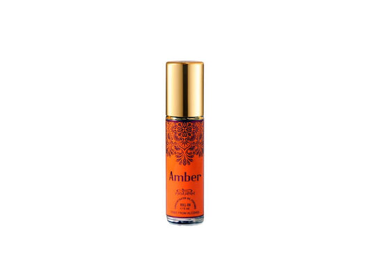 Nabeel Attar Amber 6mL Roll On perfume oil bottle. Amani Manor