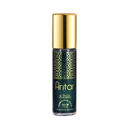 Nabeel Attar Antar 6mL roll on perfume oil bottle. Amani Manor