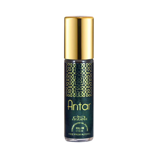 Nabeel Attar Antar 6mL roll on perfume oil bottle. Amani Manor