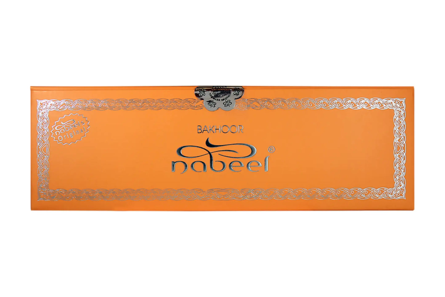 Orange box with 'Nabeel' branding on a white background