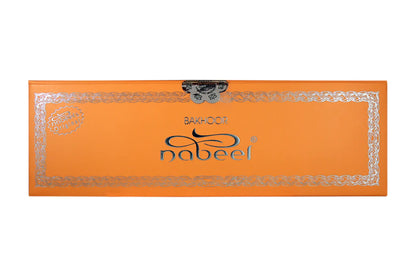 Orange box with 'Nabeel' branding on a white background