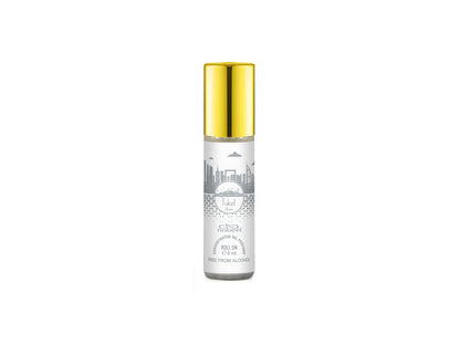 Nabeel Fulad Azm 6mL roll on attar oil bottle. Amani Manor