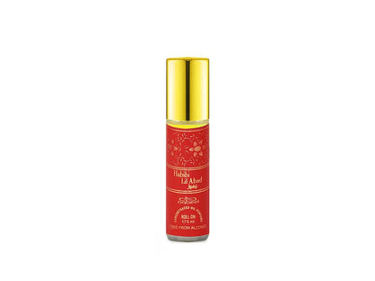 Nabeel attar Habibi Lil Abad Ruby 6mL roll on oil bottle. Amani Manor