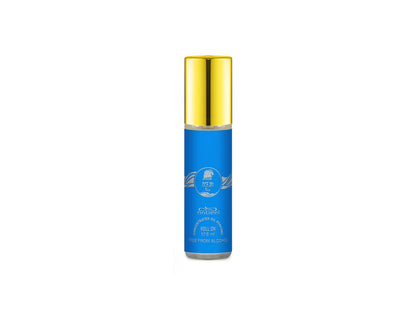 Nabeel attar Ocean Blue 6mL roll on oil bottle. Amani Manor