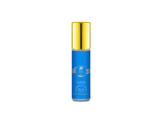 Nabeel attar Ocean Blue 6mL roll on oil bottle. Amani Manor