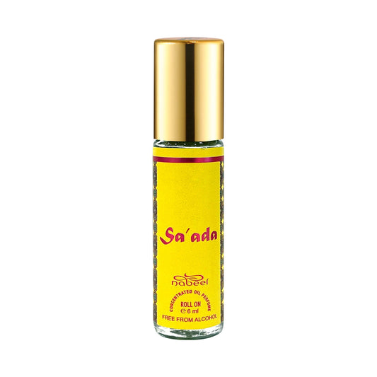 Nabeel attar Sa'ada 6mL roll pn oil bottle. Amani Manor