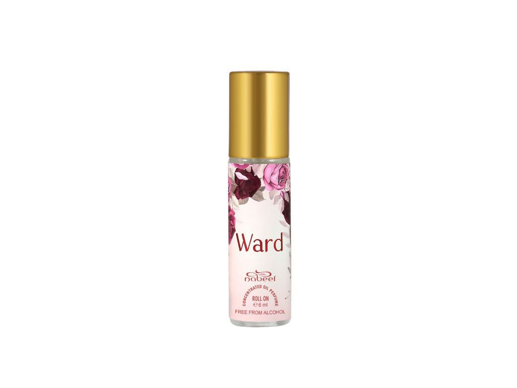 Nabeel attar Ward 6mL roll on oil bottle. Amani Manor
